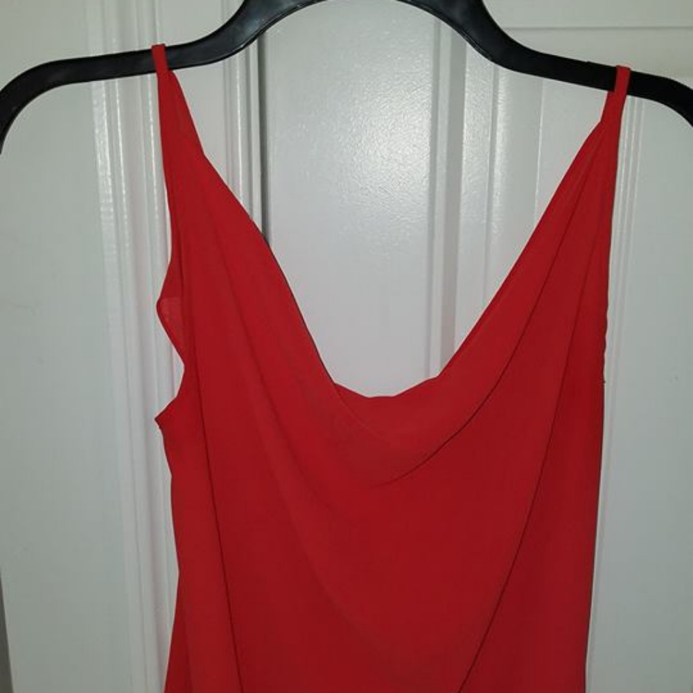 Naked Zebra red tank top size M